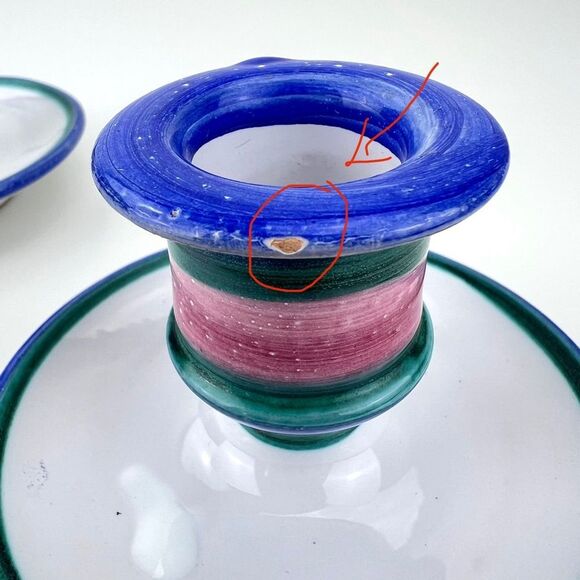 La Piccola Bottega Venice Hand Painted Candle Holders - Picture 6 of 8